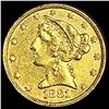 Image 1 : 1881 $5 Gold Half Eagle UNCIRCULATED