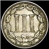 Image 2 : 1881 Nickel Three Cent ABOUT UNCIRCULATED
