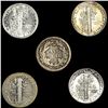 Image 2 : (5) Misc Dimes