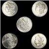 Image 1 : (5) Misc Morgan Silver Dollars UNCIRCULATED