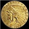 Image 1 : 1908 $2.50 Gold Quarter Eagle CLOSELY