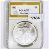 Image 1 : 1993 Silver Eagle PGA-MS70