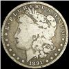Image 1 : 1891-CC Morgan Silver Dollar NICELY CIRCULATED
