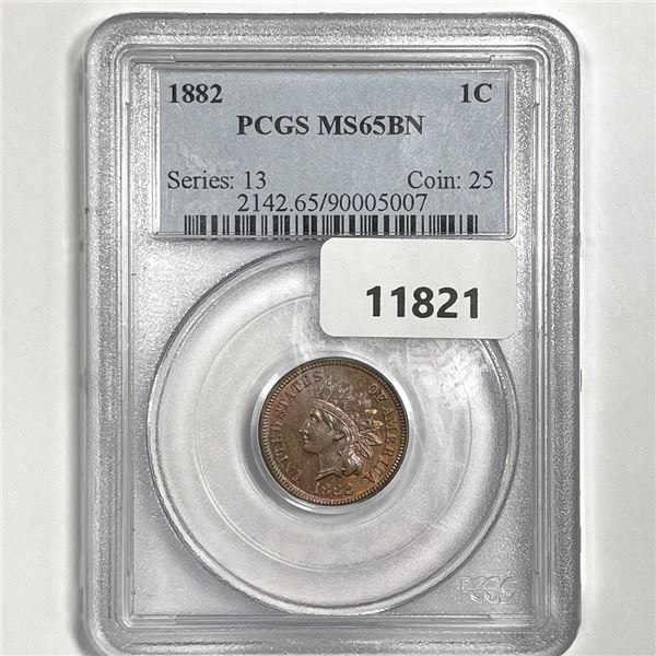 1882 Indian Head Cent PCGS-MS65 BN