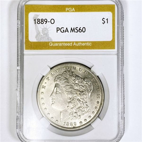 1889-O Morgan Silver Dollar PGA-MS60