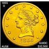 1855-O $10 Gold Eagle CHOICE AU