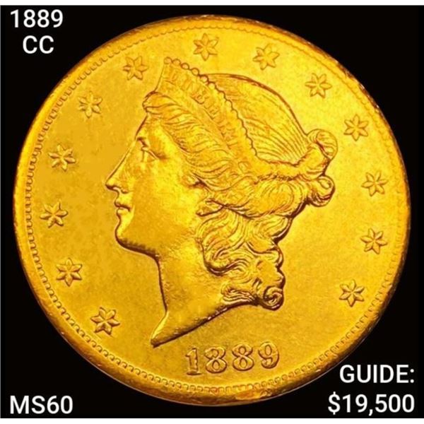 1889-CC $20 Gold Double Eagle UNCIRCULATED