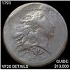 1793 Wreath Cent LIGHTLY CIRCULATED Details