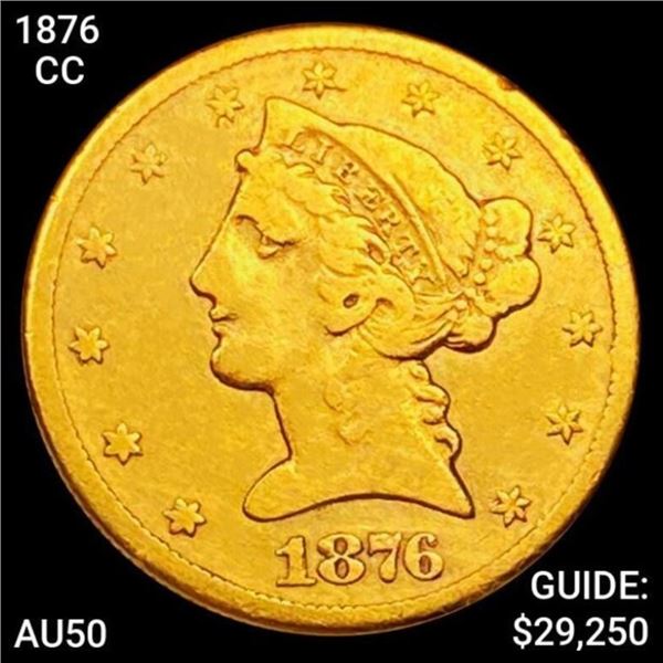 1876-CC $5 Gold Half Eagle HIGH GRADE