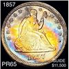 Image 1 : 1857 Seated Liberty Quarter GEM PROOF