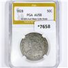 1828 Capped Bust Half Dollar PGA-AU58 O-103, Curl