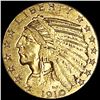 1910-S $5 Gold Half Eagle ABOUT UNCIRCULATED