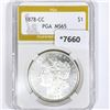 1878-CC Morgan Silver Dollar PGA-MS65