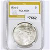 1926-D Silver Peace Dollar PGA-MS64