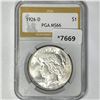 1926-D Silver Peace Dollar PGA-MS66