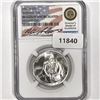 1982-D Silver Wash. Half Signed Standish NGC-BU