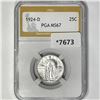 1924-D Standing Liberty Quarter PGA-MS67