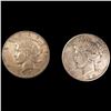 Image 1 : (2) Peace Silver Dollars UNCIRCULATED