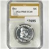 Image 1 : 1951 Franklin Half Dollar PGA-PR68 DCAM