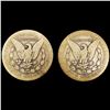 Image 2 : (2) Morgan Silver Dollars NICELY CIRCULATED