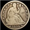 Image 1 : 1854 Arrows Seated Liberty Half Dollar NICELY
