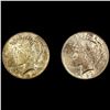 Image 1 : (2) Peace Silver Dollars UNCIRCULATED