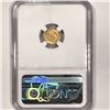 Image 2 : 1852 Rare Gold Dollar NGC-MS62
