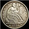 Image 1 : 1854 Arrows Seated Liberty Half Dollar CLOSELY
