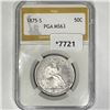 1875-S Seated Liberty Half Dollar PGA-MS63