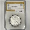 1917 Walking Liberty Half Dollar PGA-MS65+