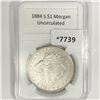 1884-S Morgan Silver Dollar -UNC