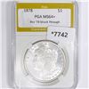 Image 1 : 1878 Morgan Silver Dollar PGA-MS64+ Rev 79, Strk