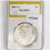 1897-O Morgan Silver Dollar PGA-MS63