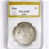 1904 Morgan Silver Dollar PGA-AU58 Detail