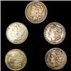 (5) Morgan Silver Dollars LIGHTLY CIRCULATED
