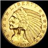 1909-D $5 Gold Half Eagle UNCIRCULATED
