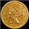 1859-S $2.50 Gold Quarter Eagle NEARLY
