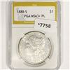 1888-S Morgan Silver Dollar PGA-MS63+ PL