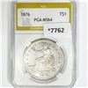 1876 Silver Trade Dollar PGA-MS64