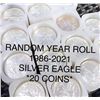 1986-2021 Silver Eagle Roll RANDOM YEAR GEM BU