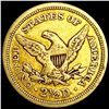 Image 2 : 1851 $2.50 Gold Quarter Eagle NICELY CIRCULATED