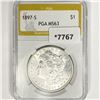 1897-S Morgan Silver Dollar PGA-MS63