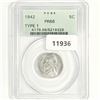 1942 Jefferson Nickel PCGS-PR66