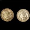 1921 (2) Morgan Silver Dollars NEARLY
