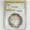 1881-S Morgan Silver Dollar PGA-MS66