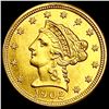 Image 1 : 1902 $2.50 Gold Quarter Eagle UNCIRCULATED