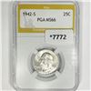 1942-S Washington Silver Quarter PGA-MS66