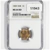 Image 2 : 1909 VDB Wheat Cent NGC-MS64 RD