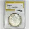 1884-CC Morgan Silver Dollar PGA-MS65