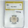 Image 1 : 1883 Shield Nickel PGA-MS63